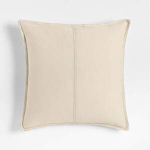 Crate&Barrel Beige Pillow Cover – Cotton Denim – 2 Available – NWOT